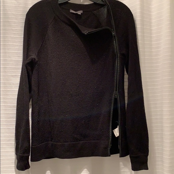 Vince wool and Leather zipper sweater - Picture 8 of 8